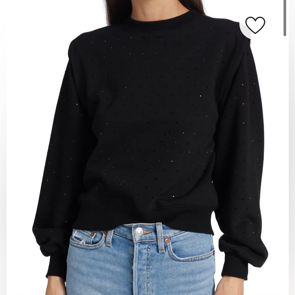 GENERATION LOVE Orlie Crystal Sweatshirt Size Large NWT